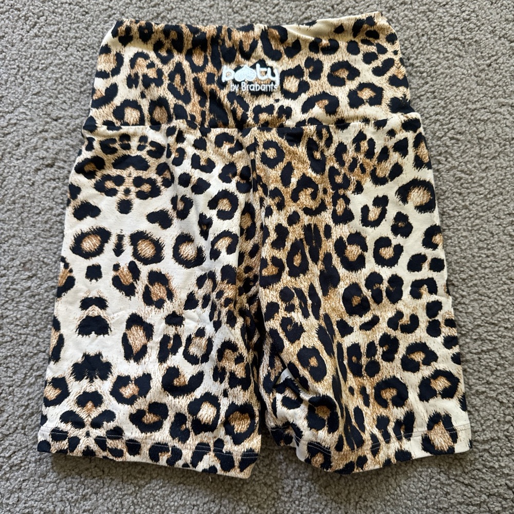 Booty by Brabants Leopard Print Athletic Shorts